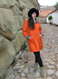 Alpaca Coat: Rust - Pearl Grey (Reversible) - Homunculus