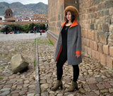 Alpaca Coat: Rust - Pearl Grey (Reversible) - Homunculus