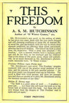 "This Freedom" by A. S. M. Hutchinson (Pdf Edition) - Preview Available - Homunculus