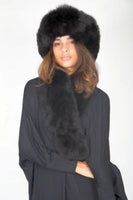 Alpaca Russian Hat & Stole - Black - Homunculus